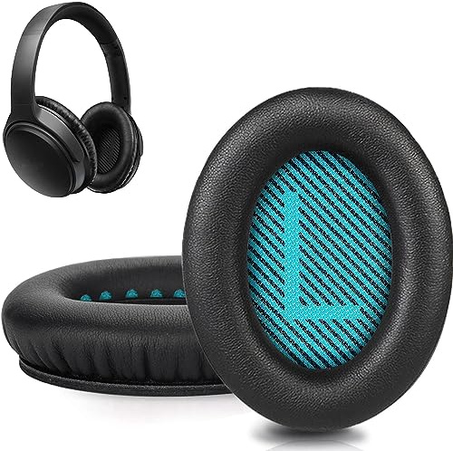 QC25 Ear Pads Cushions Replacement Compatible with Bose QC15 / QC25 / QC35 & 35 ii / QC2 / AE2 / AE2i / AE2W / Soundlink Headphones,Ear Muffs Memory Foam Earpads
