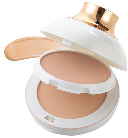 Poudre de finition | Poudre de finition compacte pour fond de teint longue tenue | Contrôle de l'huile et finition imperméable, poudre végétale de contrôle de la brillance Teksome