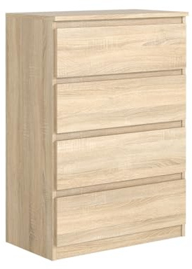 MebLocker Commode 70 cm, 4 tiroirs, Chêne Sonoma