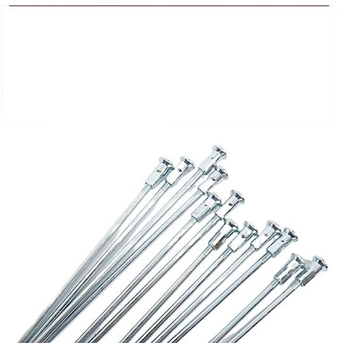 PFKXQBXC Fahrradspeichen Fahrradspeichen, Speichen, 10G Elektrofahrradspeichen 3MM Durchmesser 225/230/235/240mm Stahlspeichen mit Nippeln Mountainbike-Rennradspeichen Fahrradzubehör(36pcs 228mm)