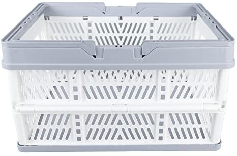 Contenitori Portaoggetti Pieghevoli, Cesto per Biancheria con Manici Materiale PP Pieghevole 17,5 X 12,5 X 10,2 Pollici Cassa Pieghevole per Bagno, Ufficio, Centro Commerciale