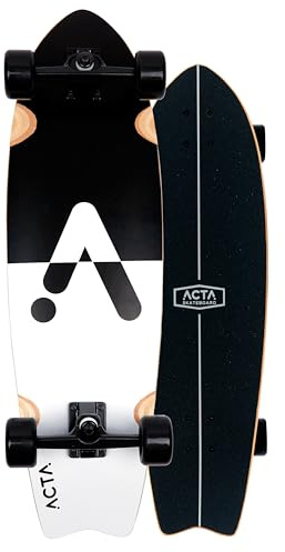 ACTA Surfskate Seaweed 31 - Tavola da Surf-Skate in acero 7 pieghe, ideale per principianti e intermedi, per pumptrack, crociere e carving urbano (Upside Down)