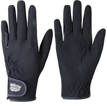 Harrison Howard Kids Horse Riding Gloves Comfortable Grip for Boys and Girls Horseback Riding Running or Cycling Lightweight Equestrian Gloves Black Age 10-12 Years