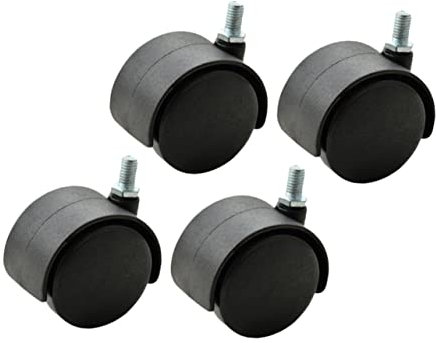 PartyKindom 4pcs Swivel Caster Wheels for Office Chairs Heavy Duty Furniture Casters with Rotation Easy Installation Quiet Movement Compatible with Carpet and Floors