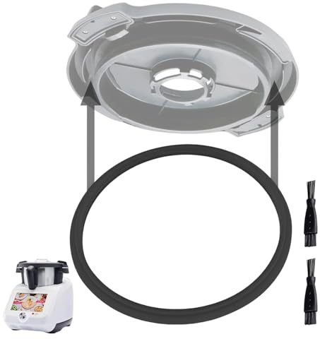 lrgnixs Tätningsring för Monsieur Cuisine Connect– BPA-fri silikontätning (1 styck) – locktätningsring för blandningskruka kompatibel med MC Connect, Smart & Trend – livsmedelssäker