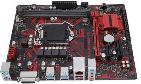PUSOKEI B250m V3 Desktop Motherboard, M ATX 2 DDR4 DIMM -Slots für LGA 1151 7. 6. Gen Core I7 I5 I3 14nm CPU, mit PCI E 3.0 DVI -Ausgang RTL8111H Gigabit LAN ALC887 Klangchip