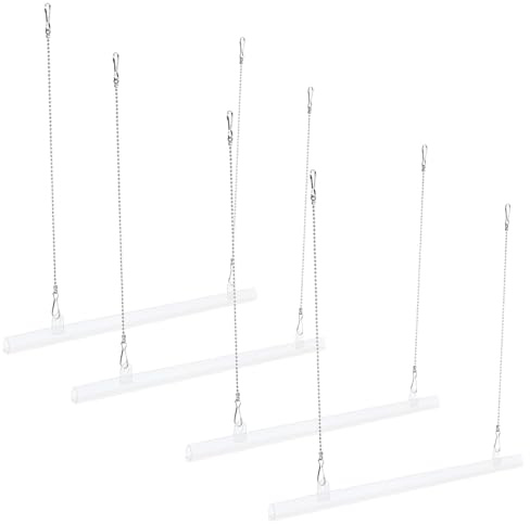 SAFIGLE Ganci a Tassello per Poster 4 Pezzi 0,4m Supporto per Striscia di Poster Cornice in Plastica per Pezzi di Pittura Montaggio a Rotolo per Uso Interno ed Esterno in Ufficio e Casa