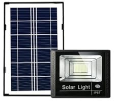 LLOOPK Focos exteriores, Proyectores Solares LED De 300W For Exteriores IP67, Impermeables, 353, Encendido/apagado Automático Con Control Remoto For Patio, Jardín, Camino Y(170 LEDs)