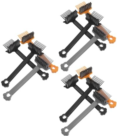 iplusmile Lot de 12 Nettoyeurs de Peigne en Plastique Poils, Outil Portable pour Nettoyage des Brosses à Cheveux la Maison Voyage