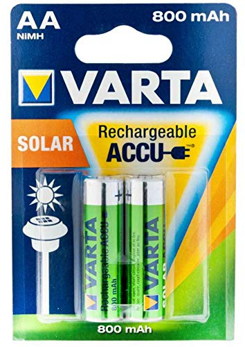 Varta 1x2 Solar Accu AA NiMH 800 mAh Mignon, 56736101402 (800 mAh Mignon)