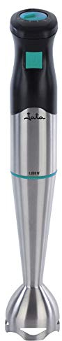 Jata BT166 Batidora de Mano 1000 W, Incluye Vaso Medidor 500 ml, Doble cuchilla Titanium, Regulador electrónico de velocidad, Pie de acero inoxidable desmontable