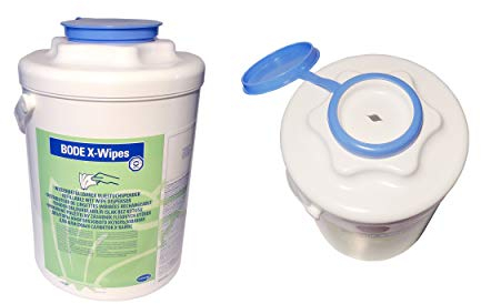 BODE X-Wipes Spender Tuchspender für das universell einsetzbare BODE X-Wipes System, für alle flüssigen HARTMANN Flächen-Desinfektionsmittel und ausgewählte Produkte aus dem Instrumentenbereich.