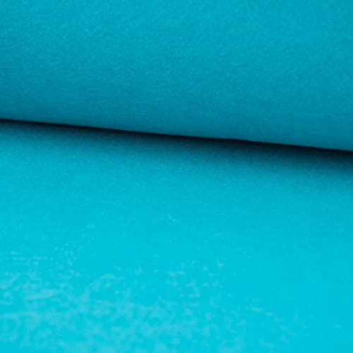 Kreativstoff Filz 3mm Stärke einfarbig türkis meliert 90cm Breite