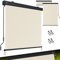 KESSER® Senkrechtmarkise 180x250cm Außenrollo Handkurbelmechanismus Balkonrollo Sonnen-und Sichtschutz Beschattung Sonnenschutz mit Kurbel Markisenkasten Balkon & Terrasse inkl Montageset & Abdeckung