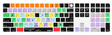 XSKN Ableton Live EU US Common Version Silikon-Tastaturabdeckung für 2020–2023 Apple Magic Keyboard mit Touch ID und Ziffernblock A2520 (linke 3 Tasten nicht geeignet für 2024 neues Modell)