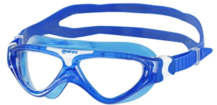 Mares Aquazone Mask Gamma Jr, Schnorchelmaske für Kinder mit TPR-Maskenkörper, Unisex, Blau/Transparent