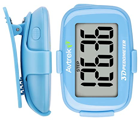 AVTREK Präziser 3D-Schrittzähler Mini-Schrittzähler für Walking oder Laufen im Freien Wanderaktivitäten
