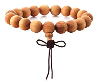 Eigso 10MM-12MM natürliche Holzperlen Stretch Armbänder für Männer Frauen buddhistische hölzerne Perlen Armbänder für Frau Mann