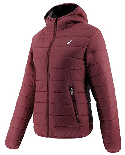 Joluvi Anorak Shure Mujer con Capucha Rojo Oscuro, Talla S
