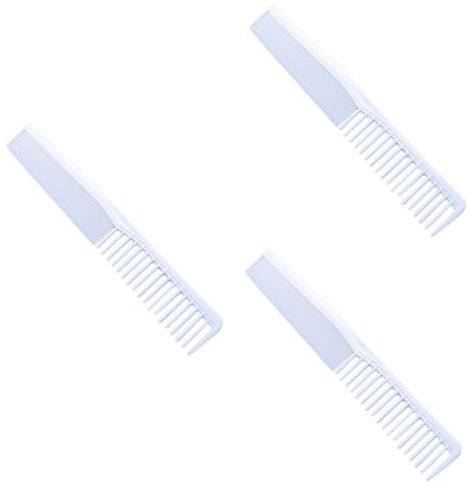 minkissy 3st Kämme Kohlefaser-schneidekamm Haarkamm Für Salons Haarschmuck Für Damen Anzüge Für Männer Haarwerkzeuge Alle Haarschmuck Für Frauen Fräulein Weiß Doppelseitig Lockenkamm