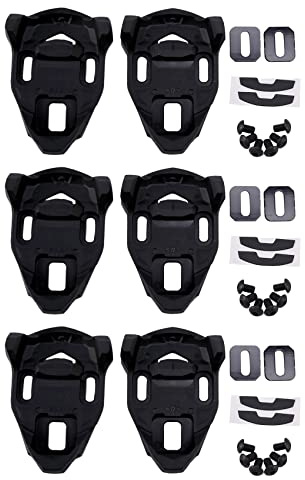 Feriany 3X Fahrrad Klampe Set Kunststoff Schwarz Renn Rad Rad Pedal Klampe Lock Anti Rutsch Renn Rad Klampe für Time IClic/X-Presso Pedal