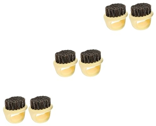 FRCOLOR 6 Stk Herren Bartkamm Männer Rasierpinsel Kopfmassagebürste Bartkämme Für Männer Herren Taschenkämme Bartkamm Für Schwarze Männer Bart Rasierpinsel Mann Sanft Abs Pferdehaar