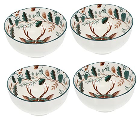 Ciieeo 4piezas Vajilla De Cerámica para Ensaladas Fideos y Arroz Cuencos De Cerámica para Cocina Material De para Comidas
