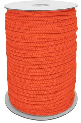 Polyester-Schnur 100m Ø ca. 6mm Kordel Seil Bekleidungskordel Makrameeschnur weiche Häkelbindung