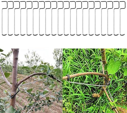 Sileduove 20× Astzieher Astspreizer für Obstbäume, wiederverwendbarer Draht für Astspreizer im Garten(16T)