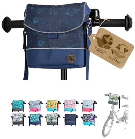 Lenkertasche Fahrradtasche für Kinder Laufradtasche M22 | mit Schultergurt, kompatibel mit Puky, Woom & Roller, wasserabweisend, robust