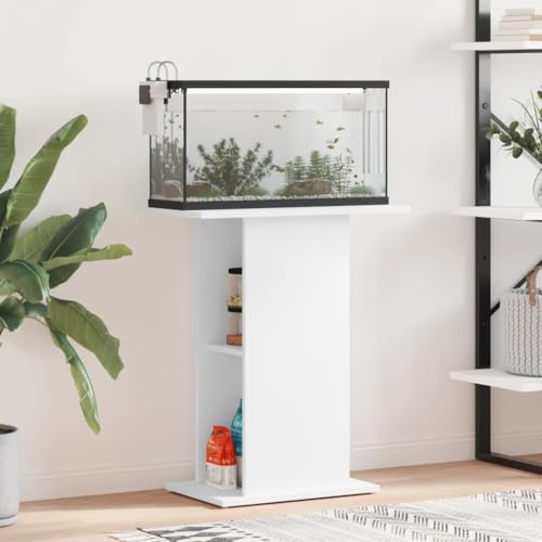 Rantry Aquariumständer Weiß 60,5x36x72,5 cm Holzwerkstoff Heimtierbedarf Model833639