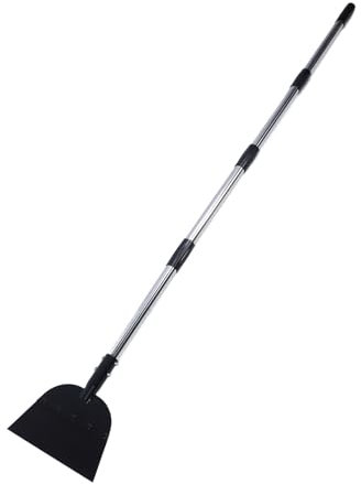 Kuuleyn Snow Shovel,Ice Scraper Tool for Driveway,Cleaning Weed Removal Tool Floor Scraper Long Handle Flat Shovel Snow Ice Chopper Ice Removal Tool for Walkway Driveway Road Clean
