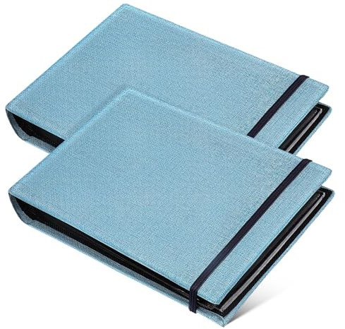 OSOLADY 2piezas Álbum De Tela Mini Portátil Álbum De Fotos Pequeño Para Bodas y Showers Álbumes De Imágenes De Viaje