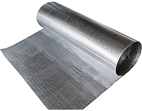 Feuille d'isolation réfléchissante – Panneaux de barrière thermique imperméables pour murs, greniers, conduits d'air et fenêtres – Réflecteur de radiateur en aluminium réfléchissant la chaleur