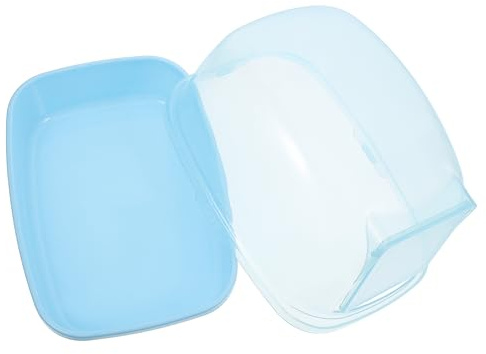 ifundom Scatola di Sabbia per Bagno per Crisocloridi Sauna per Animali Piccoli Contenitore ABS per Crisocloridi e Cincillà per Toilette e attività di Lavaggio
