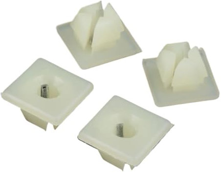 TVAAGHBCBR 50x Nylon Rivetto di Fissaggio Paraurti Targa Dado Staffa di Fissaggio a Clip Compatibile for Chevrolet 4755299 3907444 A11719 Foro da 6.4mm