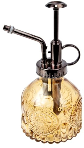 TOYANDONA Vintage Glas Sprühflasche Pflanzen Gießkanne Klein Transparent Gleichmäßiger Nebel Wassersprüher für Garten Sukkulenten Blumen Gemüse