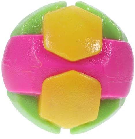 BAZEITFLOW Pelota Interactiva para Perros Resistente al Juguete de Masticar para Cachorros y Perros Pequeños Bola de para Entrenamiento y Cuidado Dental Colores Aleatorios