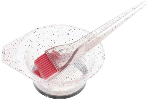 LIFKOME Set de Brosses et Bol pour Teinture Cheveux avec Pinceau Doux Bol Gradué Réutilisable Kit Mélangeur pour Coloration Mèches Balayage et Éclaircissement