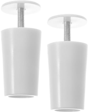 JECOMPRIS Topes para Persianas de Plástico Blanco, 2 Piezas Resistentes Acabado Fino, Accesorios Ideales para Cortinas Hogar y Oficina