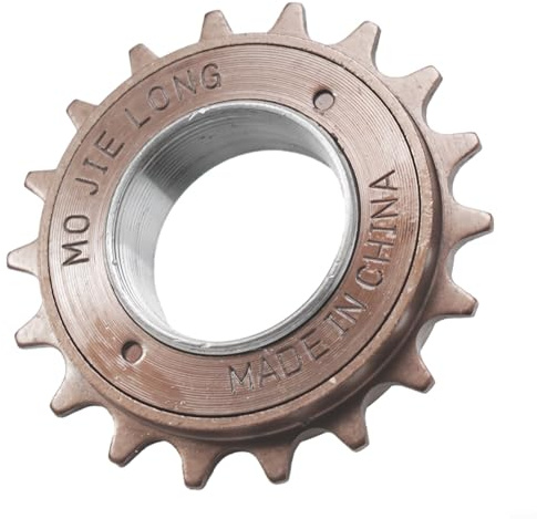 Piñón de piñón de rueda libre de una sola velocidad para bicicleta de engranaje fijo 16T 18T 20T 35mm Hub 1/2 x 1/8 compatibilidad de paso de rosca (18T)
