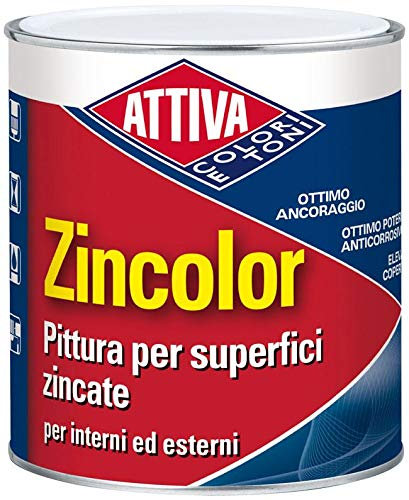 ZINCOLOR Attiva Pittura per superfici zincate - 750ml - 326-verde-foresta