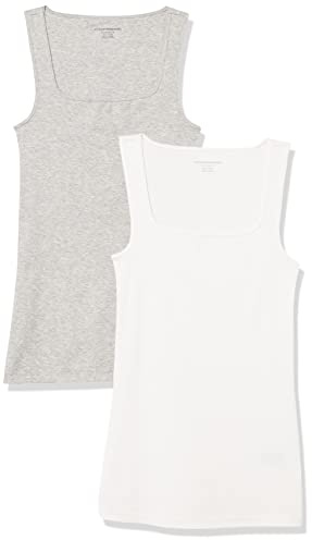Amazon Essentials Women's Slim-Fit Square Neck Tank Top