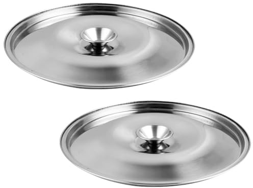Yardwe 5.5 Inch Stainless Steel Universal Jar Lid Replacement for Kitchen Seasoning Containers and Oil Pots Compatible with Wide Mouth Spice and Canning Jars
