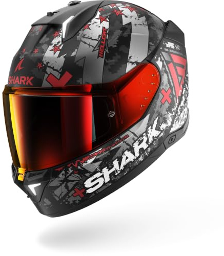 Shark, Motorradhelm SKWAL i3 HELLCAT, KUR, S (+ getöntem Schirm)