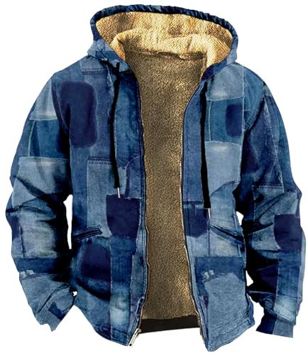 FeiBeauty Y2K Jacke Leichte Herren Peaky Blinders Mantel Softshelljacke Fleecejacke Hoody Mit Kapuze Leichter Sommer Cardigan Warnschutzjacke