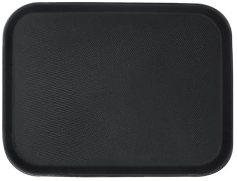 Argon Tableware Plateau de Service Antidérapant 51 x 38 cm Noir