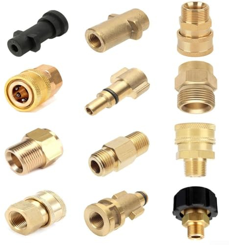 Quick Connect Hochdruck-Schlauchadapter für Autowaschanlage, Metall und Kunststoff (#5)