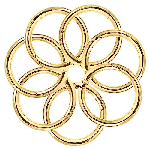 KONTONTY 10stücke Flache Schlüsselringe Metall Split Kreise Schlüsselkette Ringe Diy Kreis Hoops