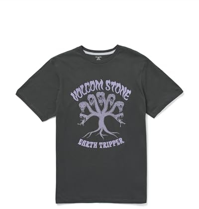 Volcom Feeding Tree Short Sleeved T-Shirt - Stealth (UK, Alpha, XL, Regular, Regular, Stealth)
